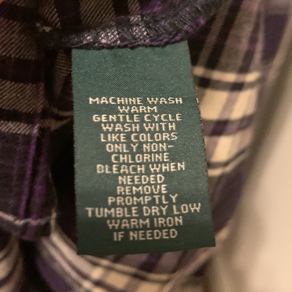 Lauren Ralph Lauren plaid ruffle button down shirt - Picture 8 of 8